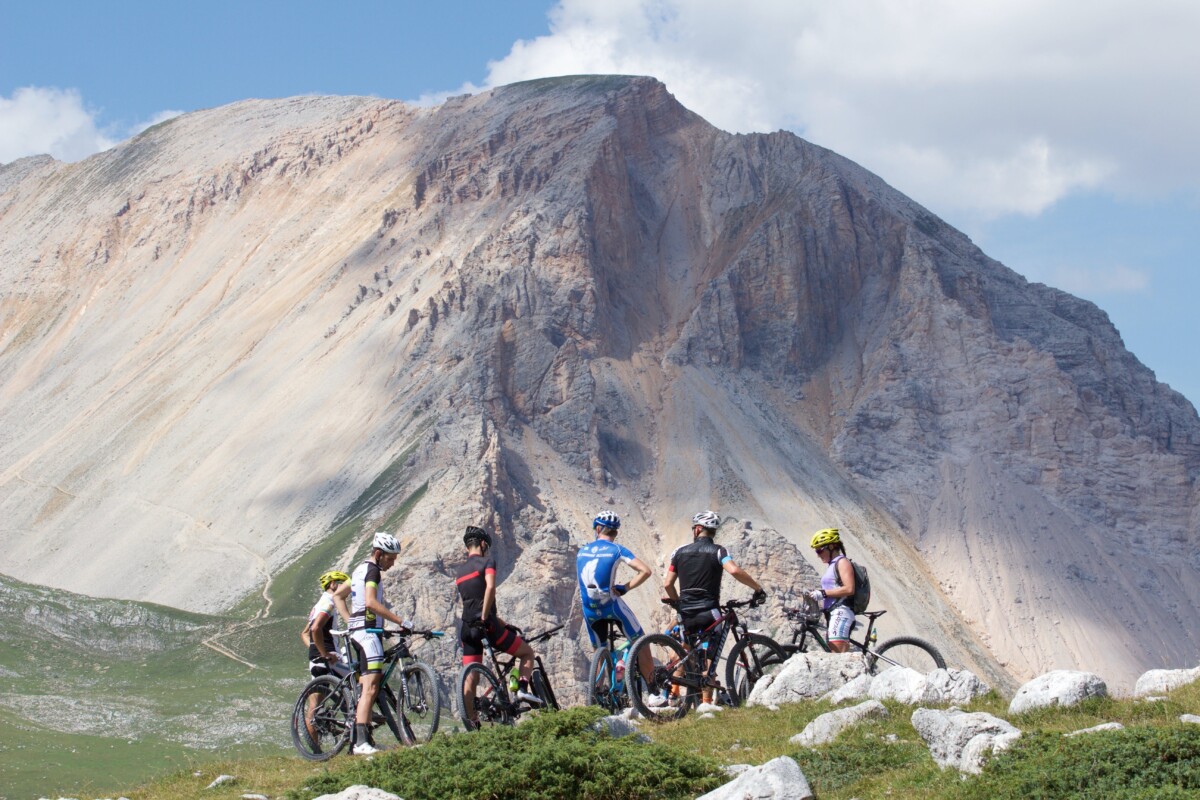Mountain biking with the guys