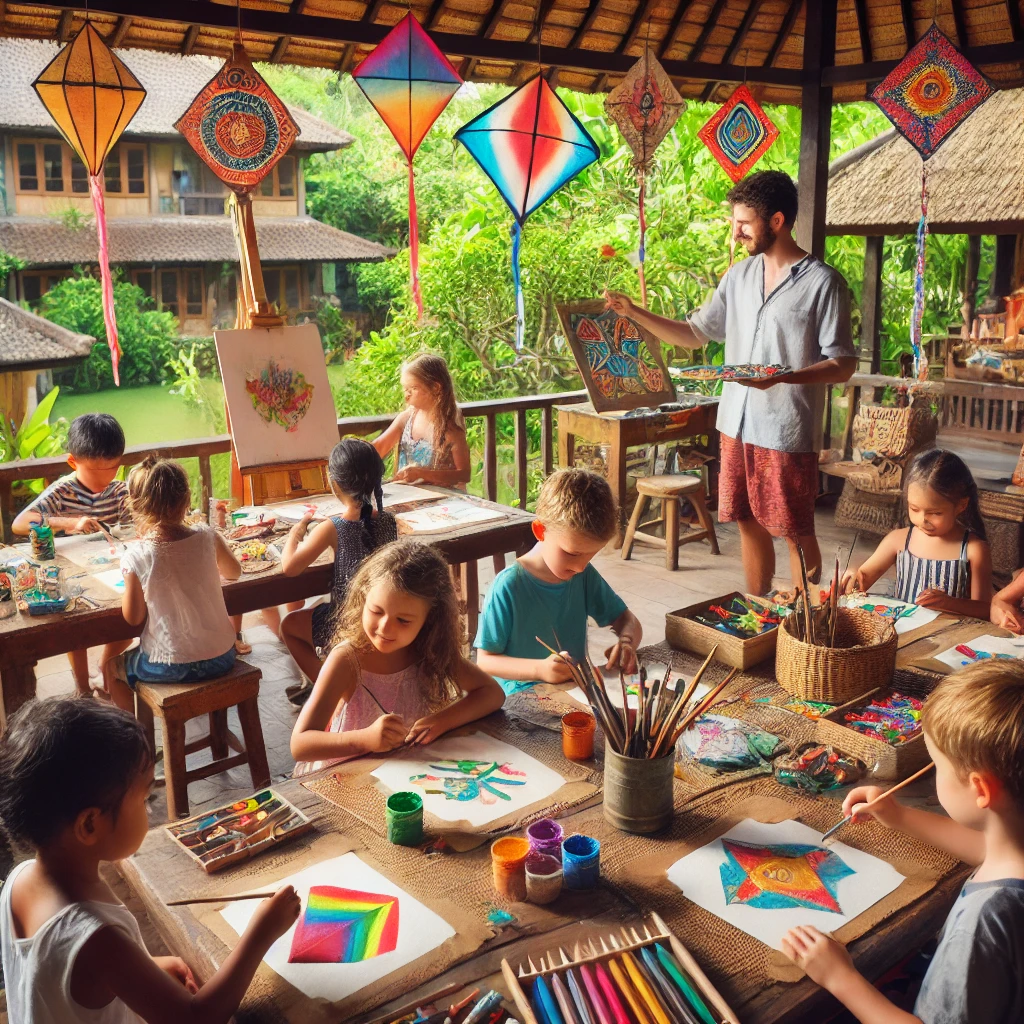 Creative Arts and Crafts at Kid-Friendly Hotel in Bali
