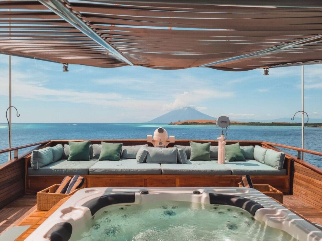Top-tier amenities from The Kudanil Explorer, a jacuzzi on deck